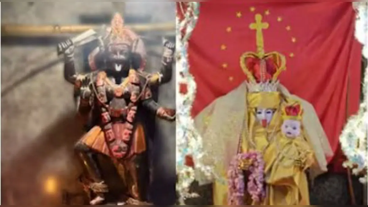 'Goddess Instructed Me': Mumbai Priest Dresses Up Kaali Mata as 'Mother Mary', Video Sparks Outrage