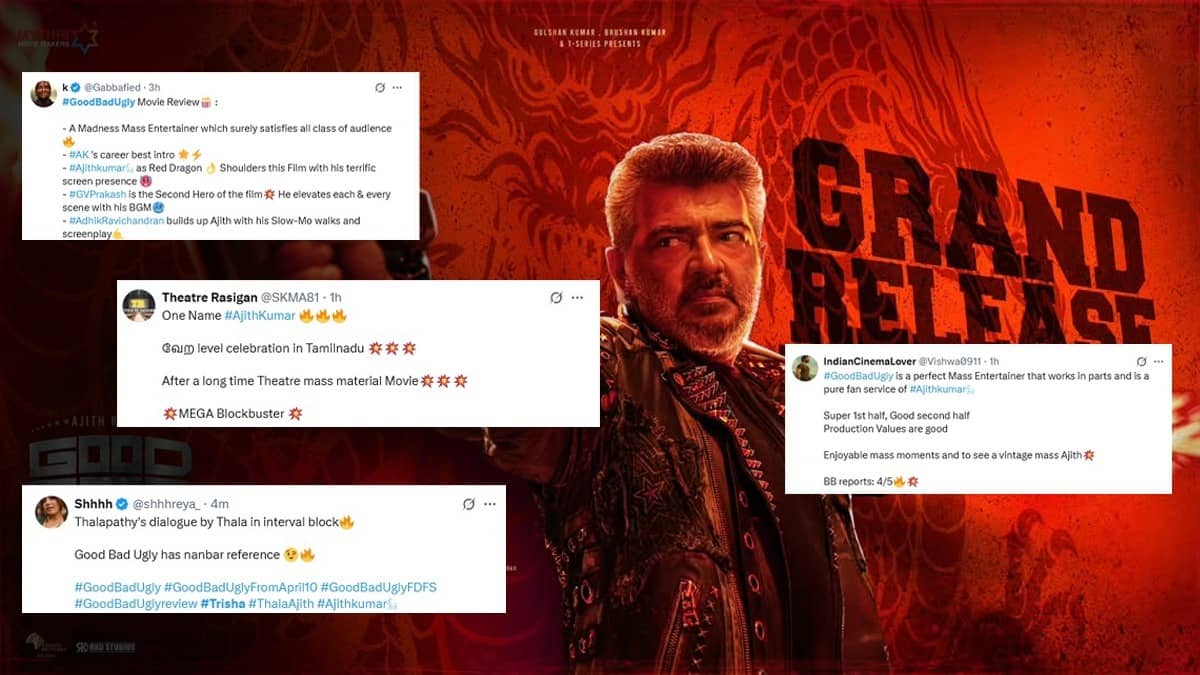 Good Bad Ugly X Review: Fans Call Ajith Starrer 'Madness Mass ...