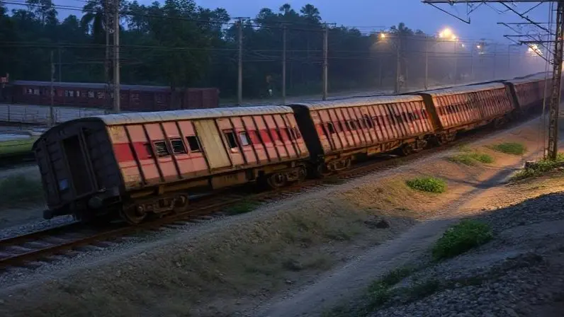 Goods Train Derails In Chennai’s Tambaram: Restoration Work Under Progress