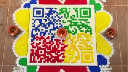 Google India’s QR Code Rangoli for Diwali Shagun Goes Viral, Wins the ...