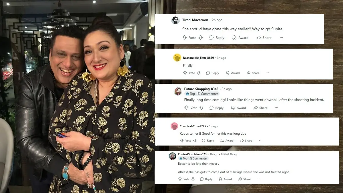 Netizens Support Sunita Ahuja For Coming Out Of 'Toxic Marriage' With Govinda After Divorce Filing Reveals He Cheated On Her Govinda and Sunita Ahuja are reportedly headed for a divorce