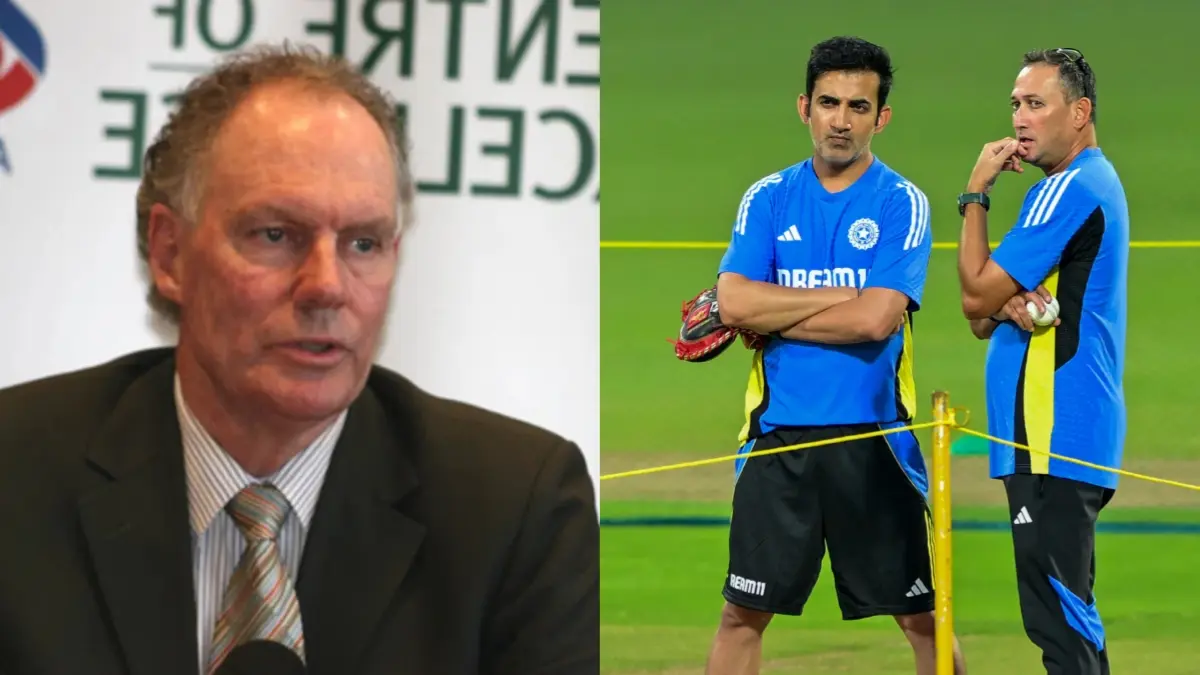 Greg Chappell, Gautam Gambhir and Ajit Agarkar