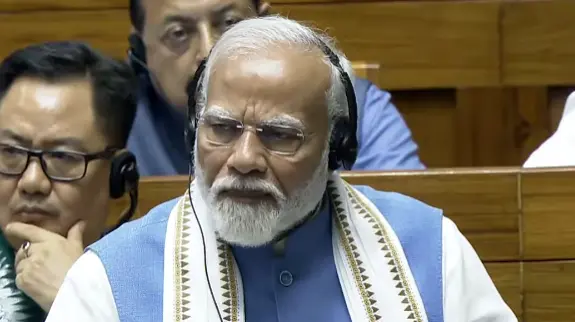 PM Modi in Lok Sabha