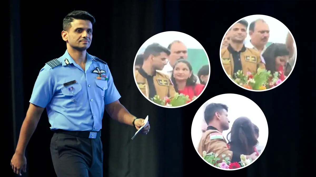 Back Home in Lucknow, Group Captain Shubhanshu Shukla Reunites With Family | Watch The Emotional Moment Group Captain Shubhanshu Shukla reunite with family in Lucknow