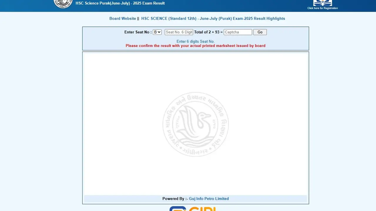 GSEB HSC Supply Result 2025