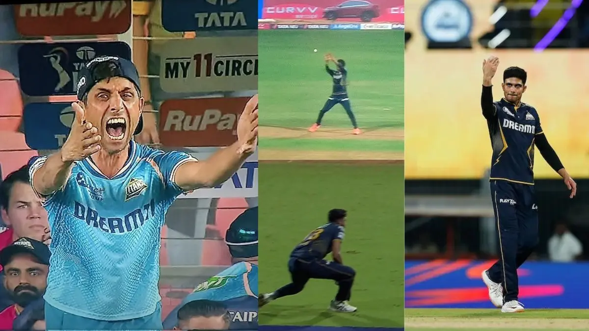 GT vs MI Gujarat titans dropped 3 catches in powerplay ashish nehra loses his calm shubman gill reaction went viral