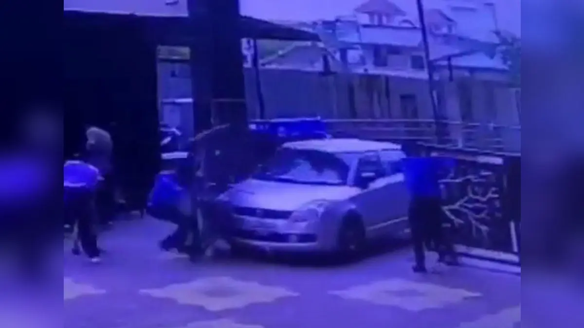 Watch: Guard Shoved To Ground By Car Owner In Viral Video From Ghaziabad Guard Shoved To Ground By Car Owner In Viral Video From Ghaziabad