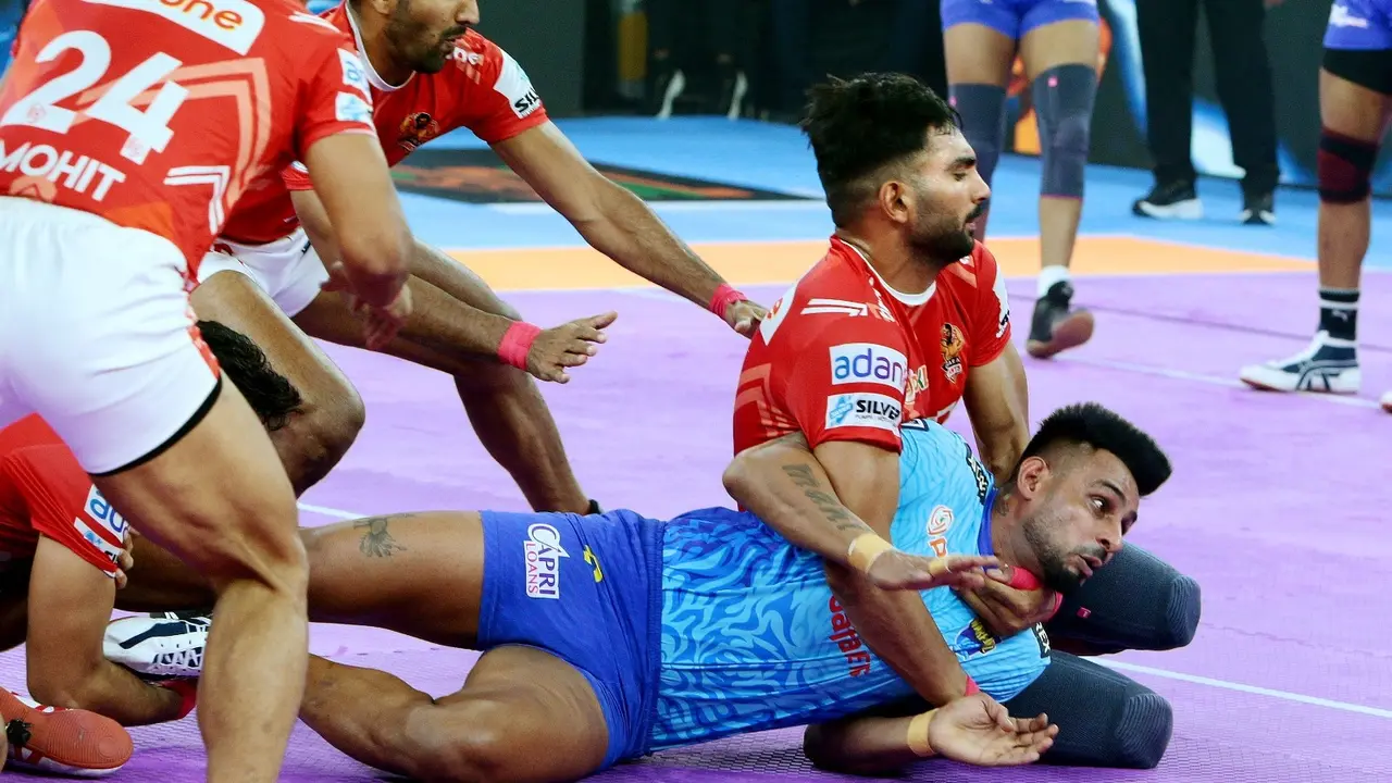 Gujarat Giants Return To Winning Ways As They Register Massive Win Over Bengal Warriorz Gujarat Giants vs Bengal Warriorz
