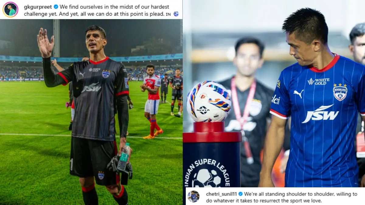 'India Needs Its Competitive Football': Sunil Chhetri And Gurpreet Singh Sandhu Make Emotional Plea For Indian Super League Season To Begin Gurpreet Singh Sandhu and Sunil Chhetri