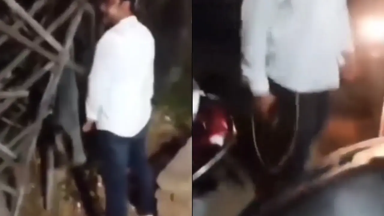 Caught on Camera: Gwalior Man Pulls Out Gun After Being Stopped from Urinating in Public Gwalior Viral Video