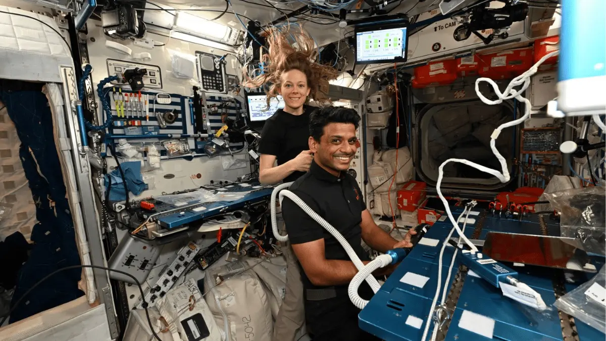 Haircut Like No Other? Shubhanshu Shukla Gets Groomed in Space