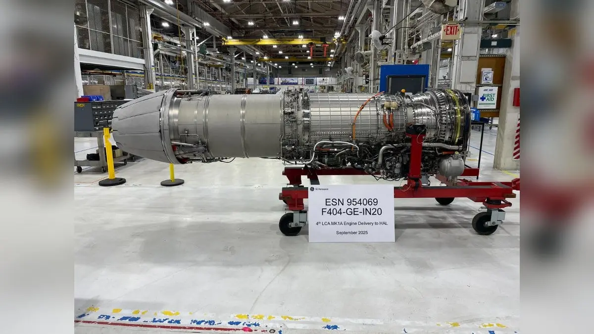 GE Aerospace hands over 5th F404-IN20 engine to HAL