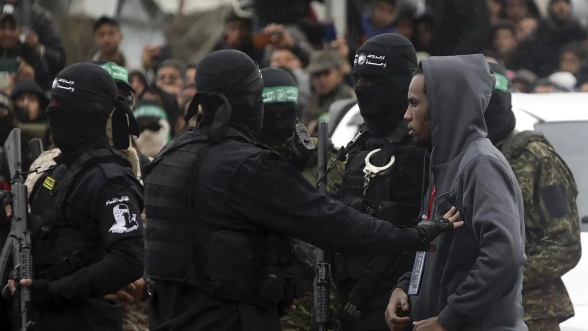 Hamas Releases 2 Israeli Hostages In Rafah, 4 More To Be Freed Soon Hamas handed over the first two of six hostages due to be freed at the Red Cross.