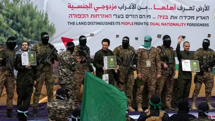 Hamas Releases 6 More Israeli Hostages Amid Fragile Gaza Ceasefire Hamas Releases 6 More Israeli Hostages Amid Fragile Gaza Ceasefire