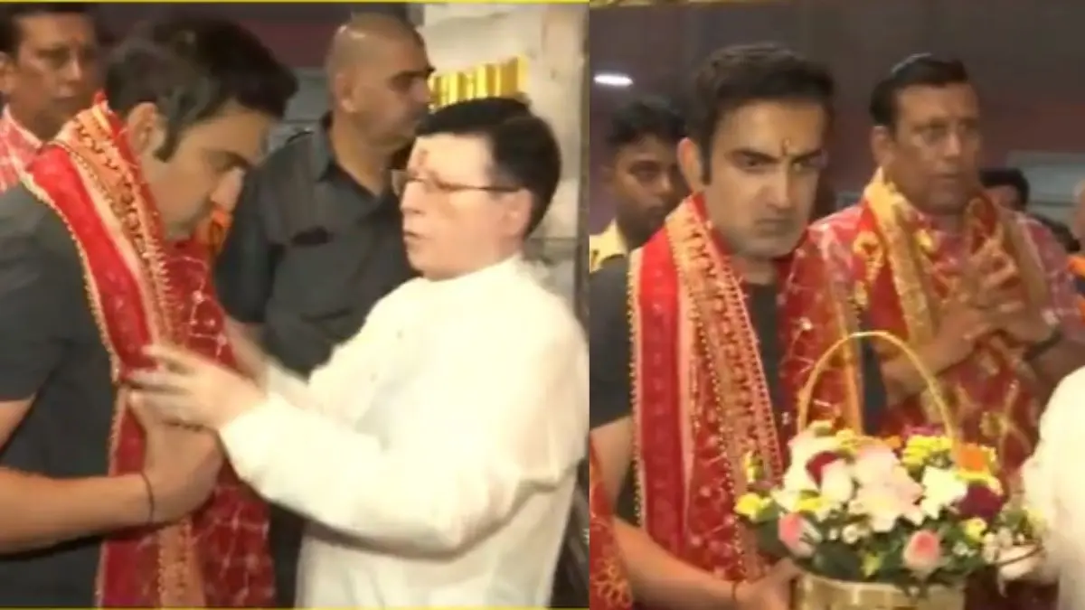 Hanuman Jayanti Gautam Gambhir reached Chhatarpur Temple to offer prayers