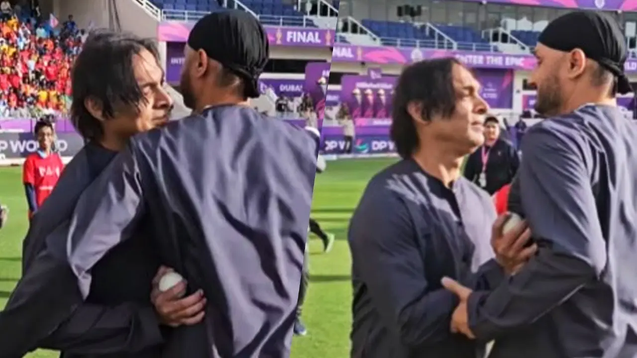 harbhajan singh and shoaib akhtar unique way to ready for champions trophy