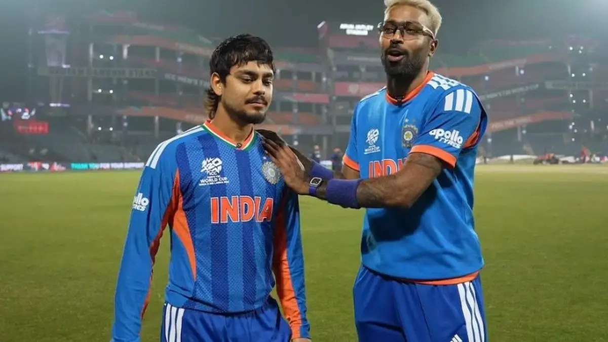 WATCH| Hardik Pandya, Ishan Kishan Share Playful Banter After Dominant Win Against Namibia In T20 World Cup 2026 Hardik Pandya and Ishan Kishan