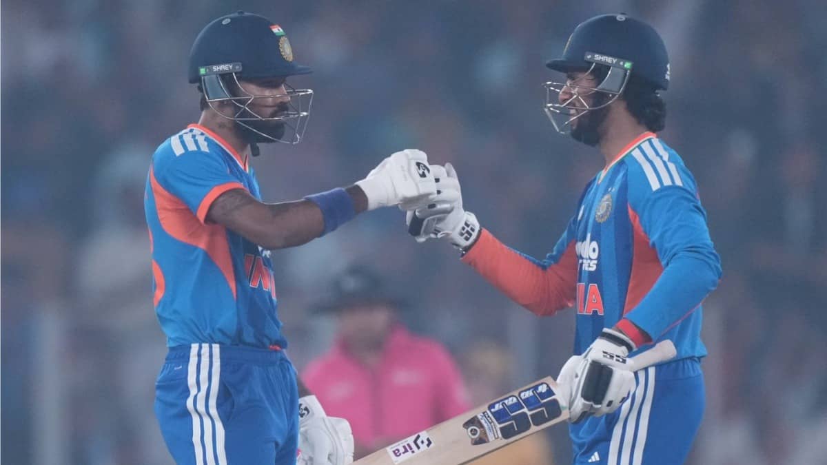 Hardik Pandya and Tilak Varma during IND vs SA 5th T20I