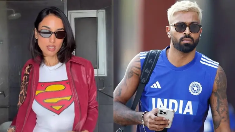एयरपोर्ट जाने के लिए ऐसे तैयार हुईं गर्लफ्रेंड माहिका शर्मा, तो खुद को रोक नहीं पाए हार्दिक पांड्या, खूब लुटाया प्यार Hardik Pandya-Mahieka Sharma