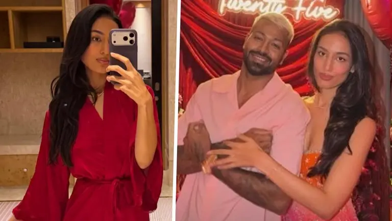 Hardik Pandya Mahieka Sharma Photos: बर्थ-डे सेलिब्रेट करने के बाद गर्ल फ्रेंड के साथ हार्दिक पंड्या की मस्ती... हॉट बिकिनी पहनें माहिका की फोटो VIRAL hardik pandya mahieka sharma post birthday celebration hot bikni romantic photos viral on social media