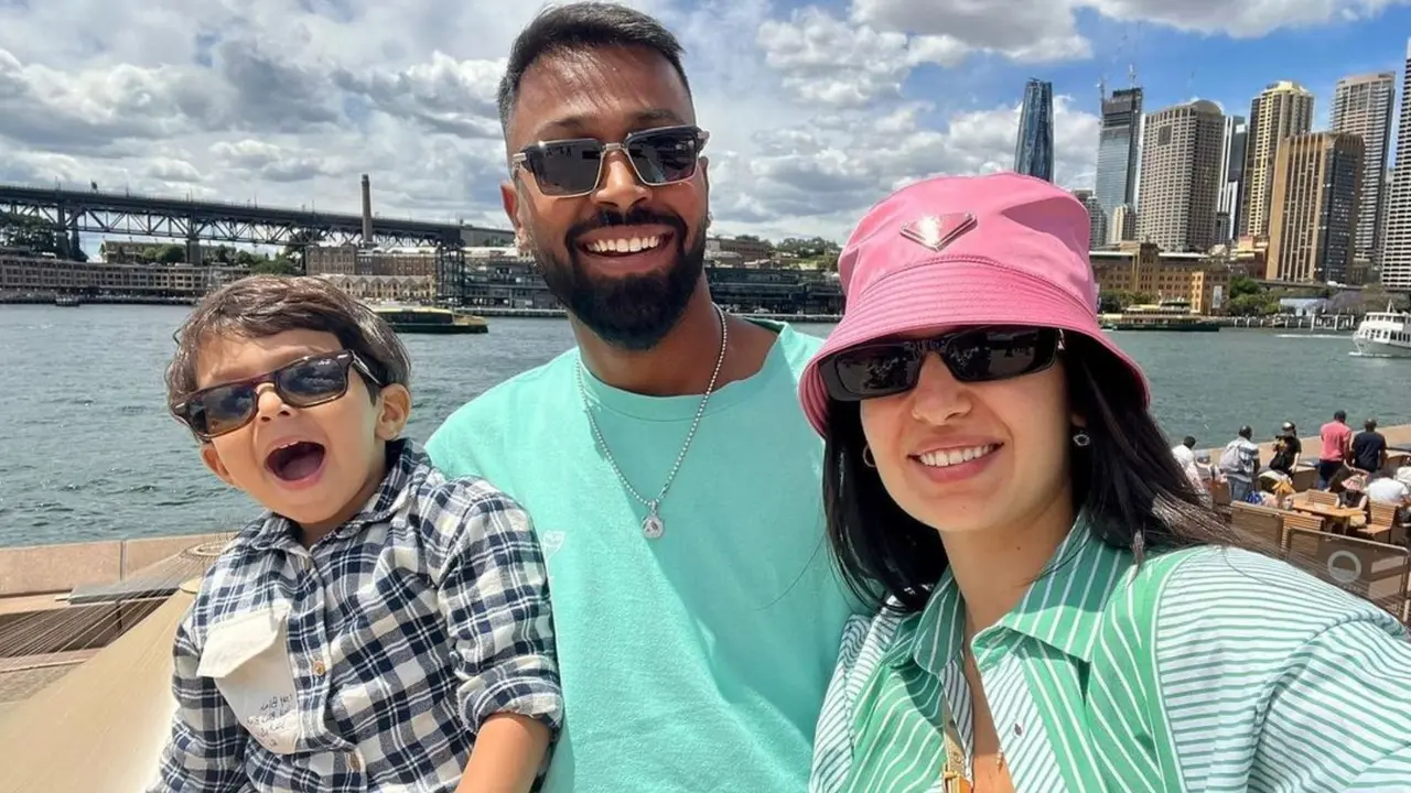 Hardik Pandya Natasa Stankovic and Agastya