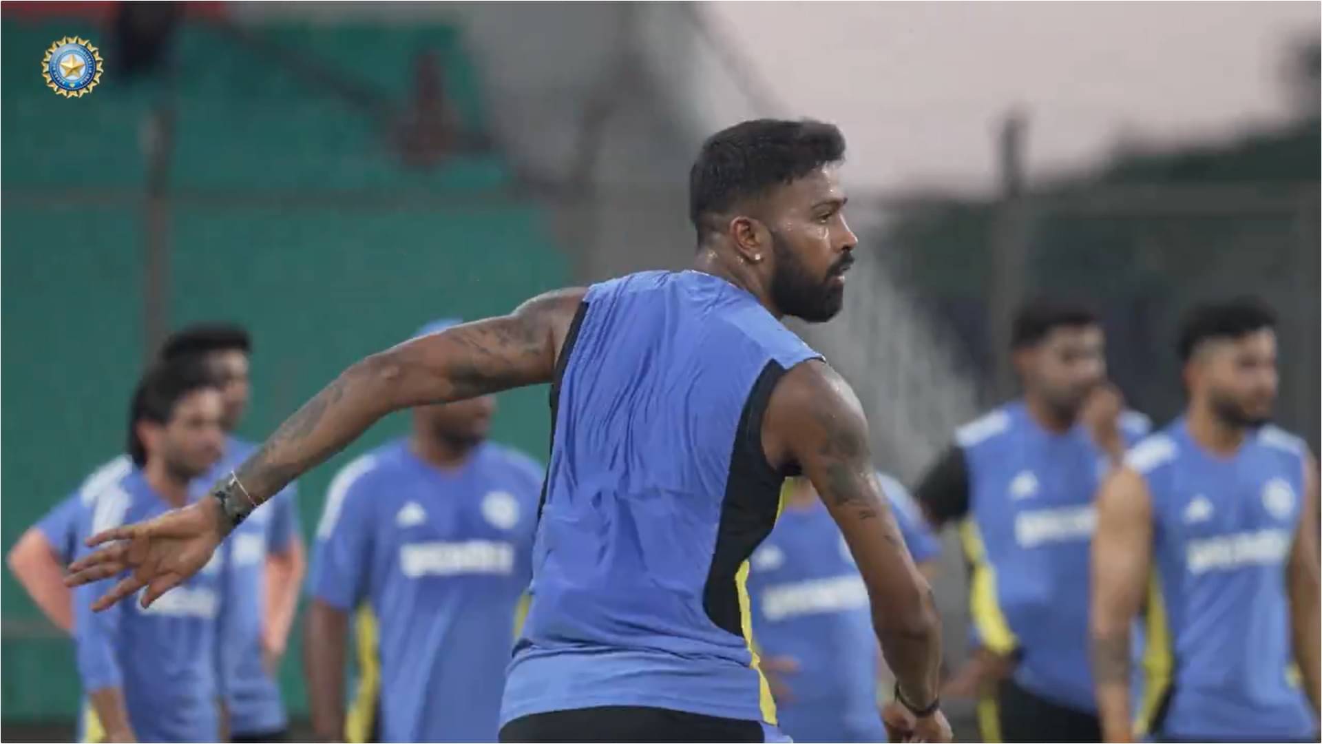 Hardik Pandya Practicisng for The T20 Series against Ban