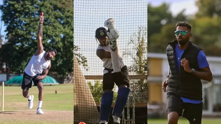 Hardik Pandya's training