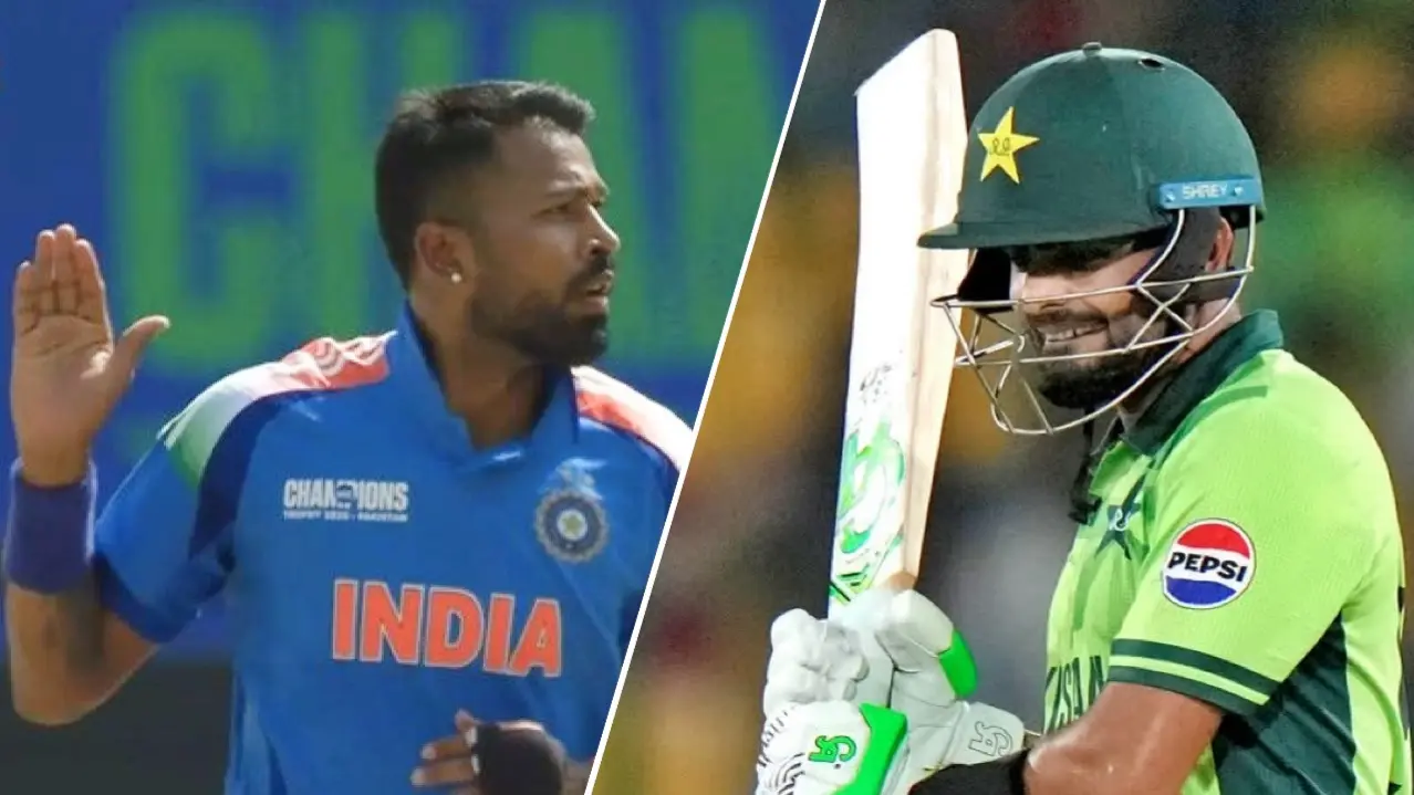 Hardik Pandya take wicket of babar Azam and say bye bye in his celebration style video viral