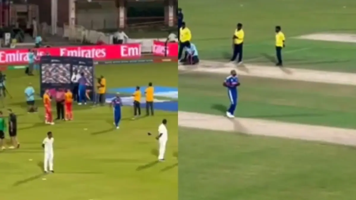 WATCH | Hardik Pandya Shows Unbelievable Work Ethic; Does Bowling Practice Just After POTM vs Zimbabwe in Super 8 Clash Hardik Pandya Work Ethic