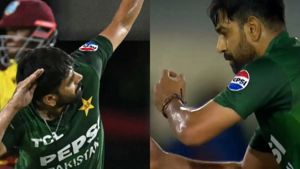 Haris Rauf's Epic Fail While Attempting 'Farming Aura' Trend Celebration is Hilarious | WATCH VIDEO Haris Rauf does the 'farming aura' celebration