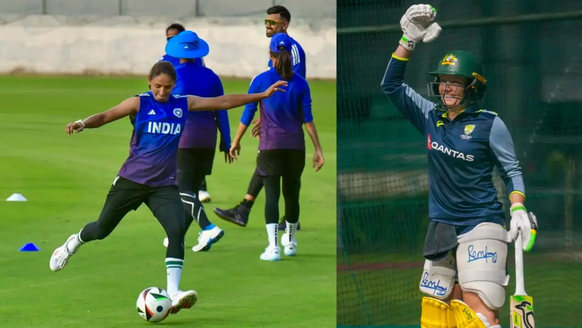 Harmanpreet Kaur and Alyssa Healy