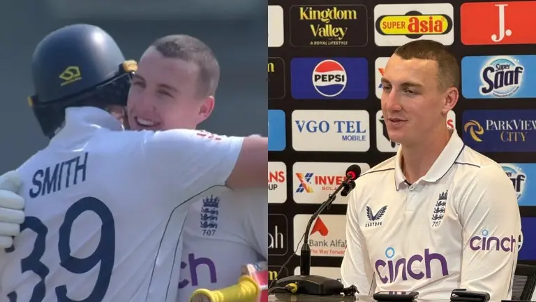 'Just wanted to get past my dad's record': Brook's hilarious admission after historic triple century Harry Brook