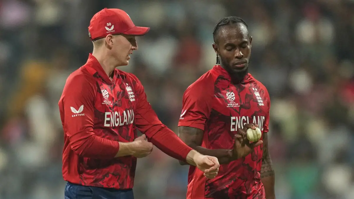 'Thank God We Won Against Nepal': Harry Brook Remains Confident Of England's T20 World Cup Super 8 Qualification Despite Crushing West Indies Defeat Harry Brook with Jofra Archer