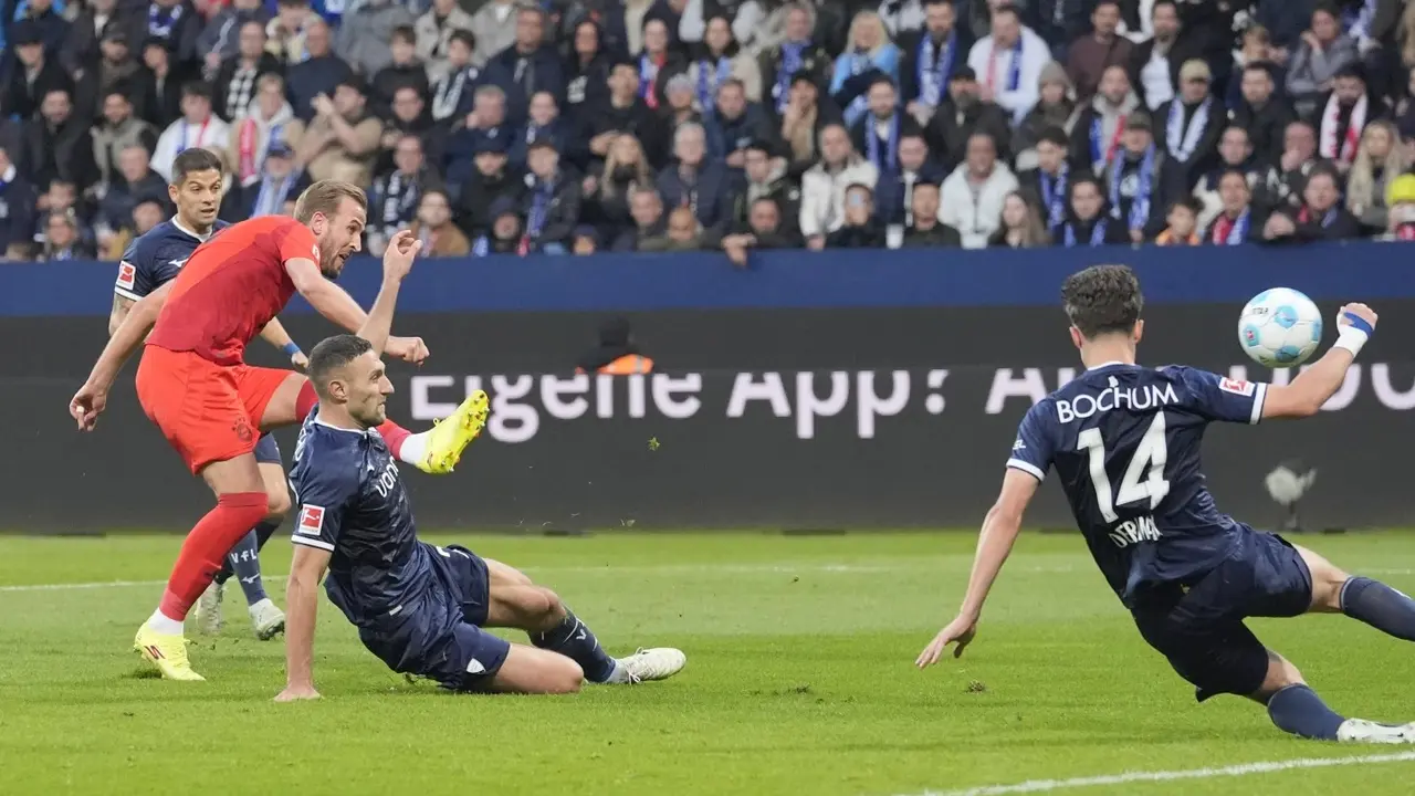 Harry Kane scores his 15th goal of the season as Bayern Munich cruises to 5-0 win at Bochum Harry Kane