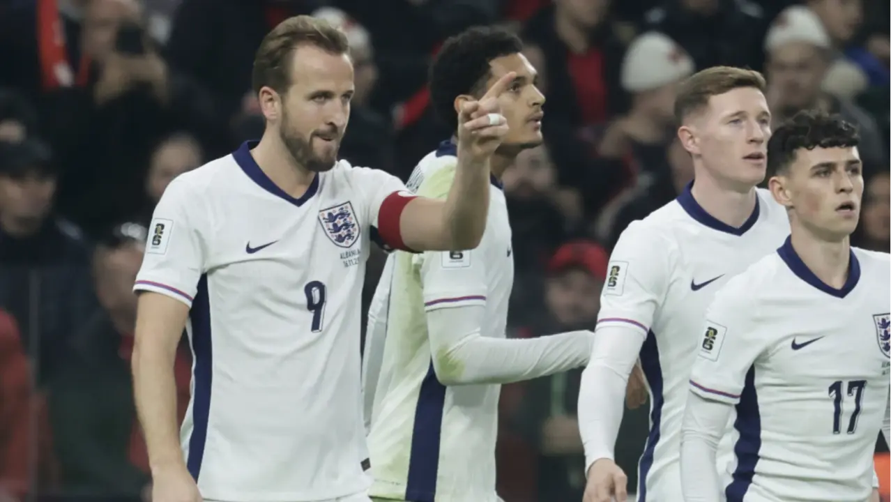 Harry Kane celebrates