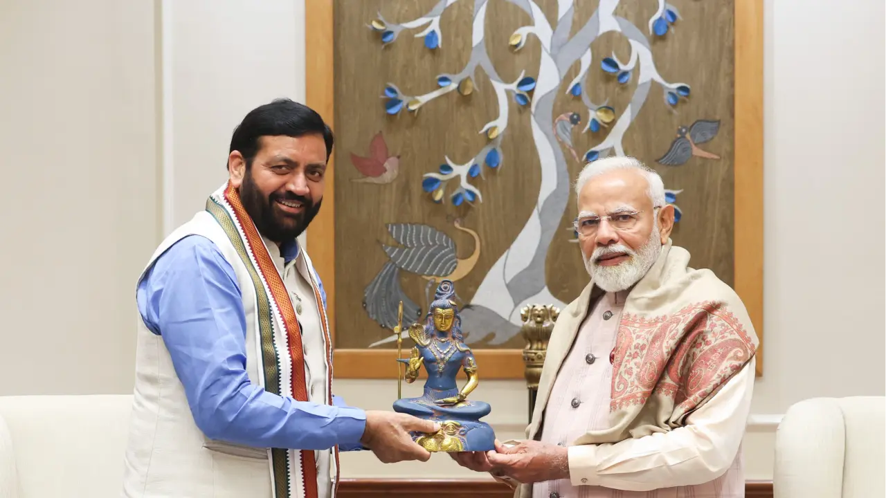 Haryana Chief Minister Naib Singh Saini meets Prime Minister Modi