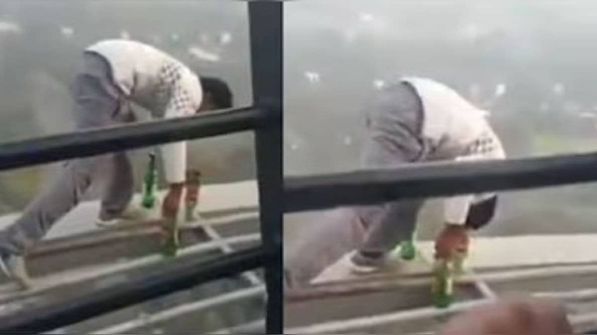 Haryana Man Climbs 282-Ft-High Tower After Breaching Security, People Watch With Abated Breath, Video Goes Viral