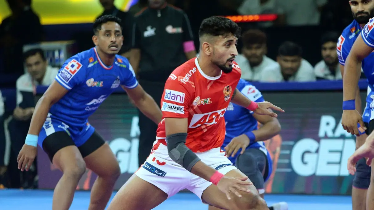 Haryana Steelers Dominate Against Gujarat Giants To Cap Off Massive 16-point Win Haryana Steelers dominate against Gujarat Giants to cap off massive 16-point win