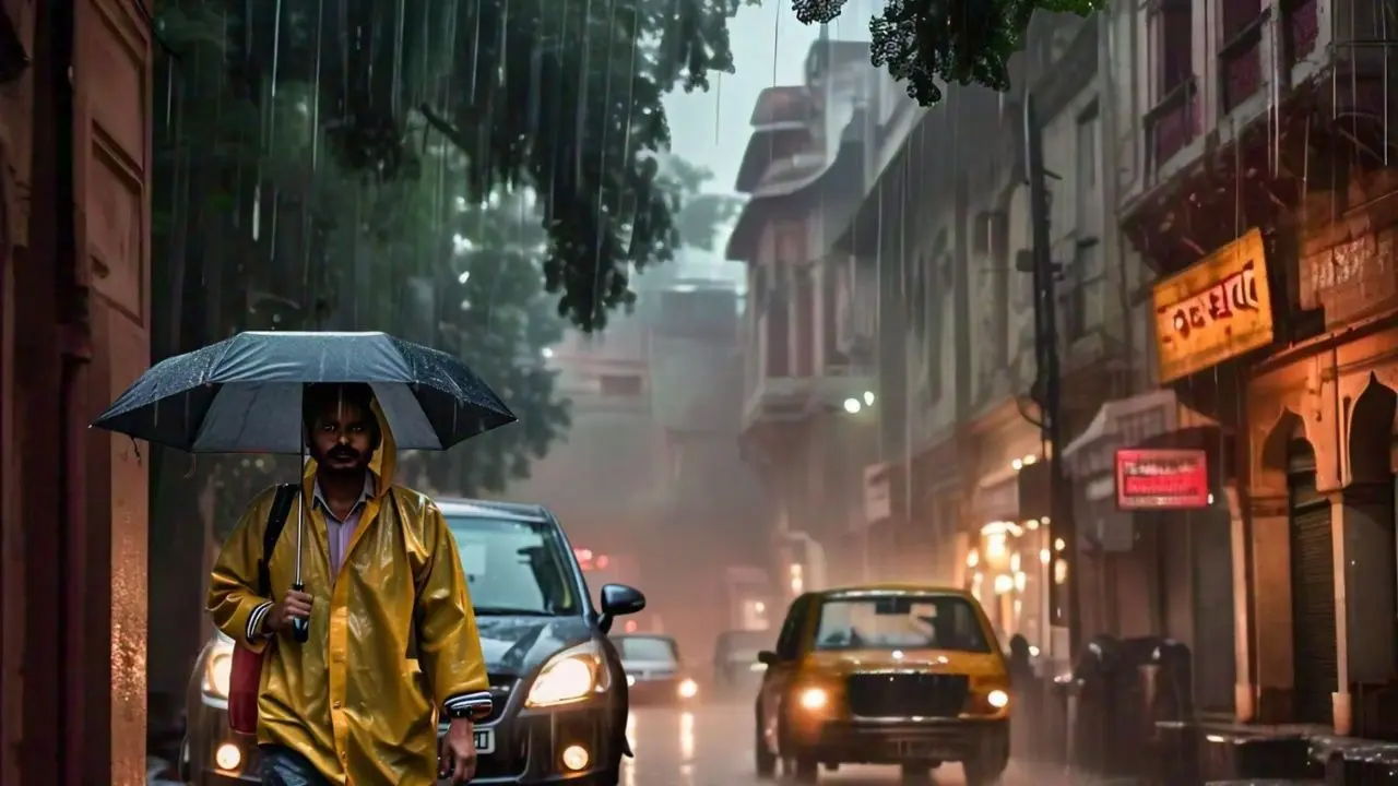 Heavy Downpour Lashes Delhi-NCR; IMD Issues Red Alert as Severe Waterlogging Snarls Traffic heavy rain in Delhi