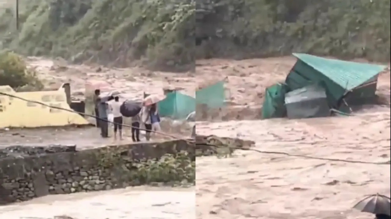 Heavy Rainfall In Maldevta Near Dehradun