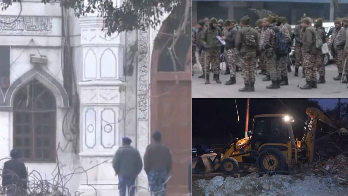 Heavy Security At Delhi's Turkman Gate: Police Identifies 30 Stone Pelters, Raids On To Nab Them