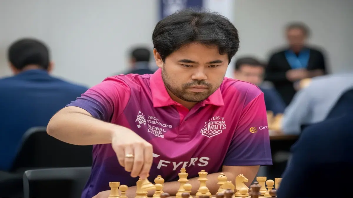 Hikaru Nakamura in action