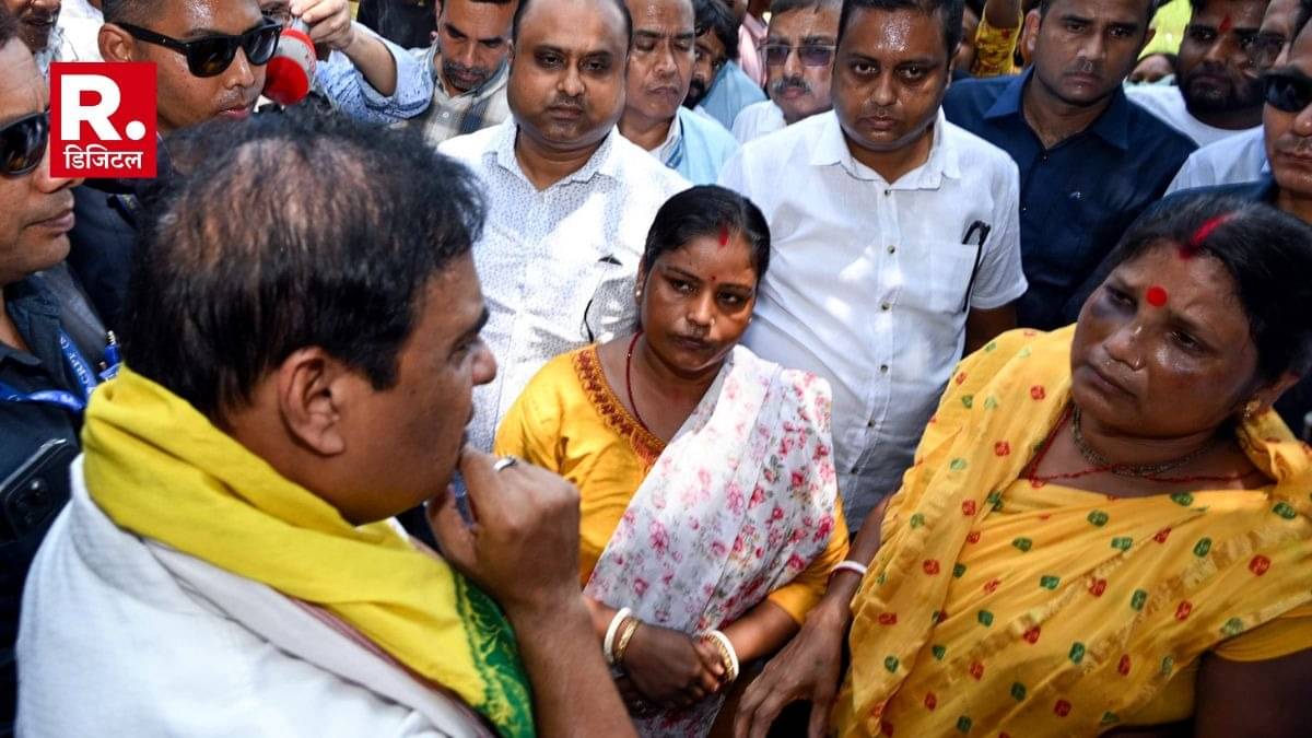 Himanta Biswa Sarma visits Dhubri following damages to temples