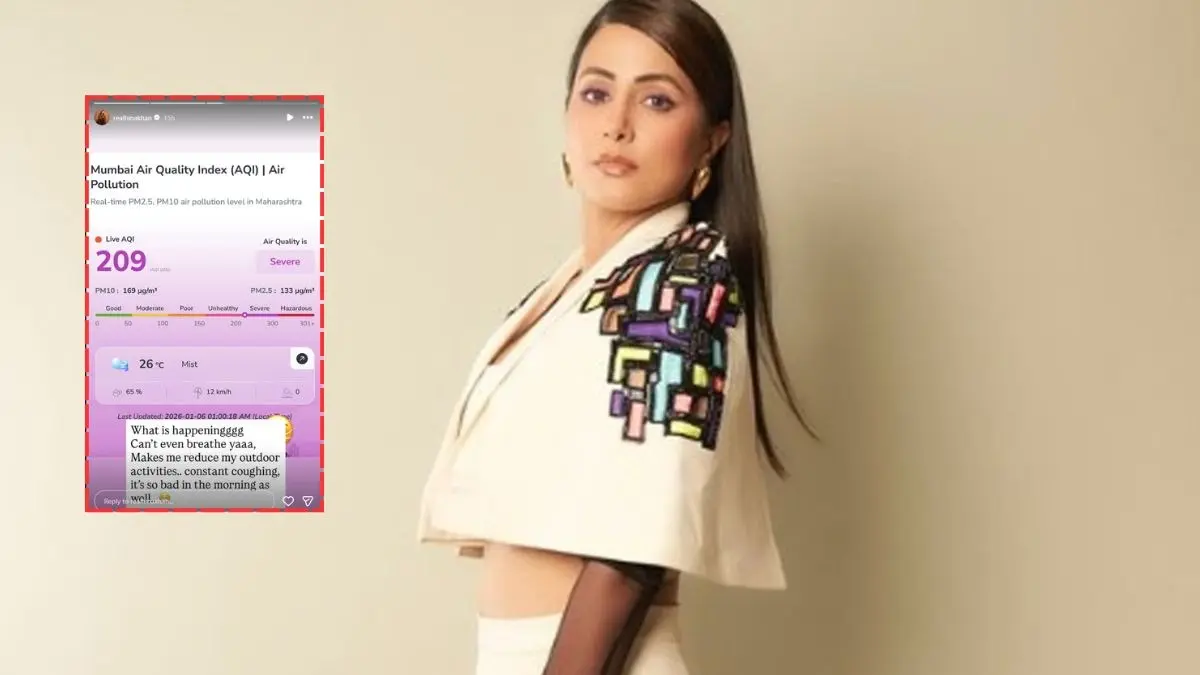 Hina Khan battles cough, breathlessness due to Mumbai’s poor AQI