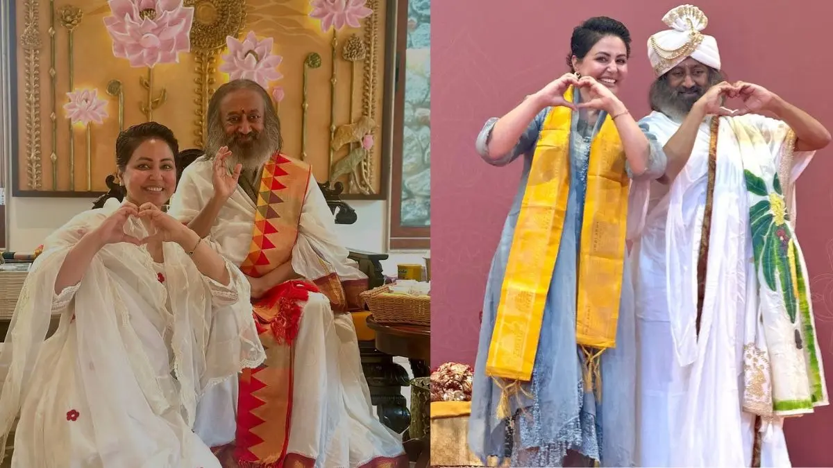 Hina Khan Sri Sri Ravi Shankar
