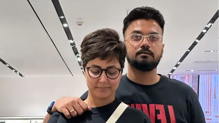 Hina Khan with boyfriend Rocky Jaiswal