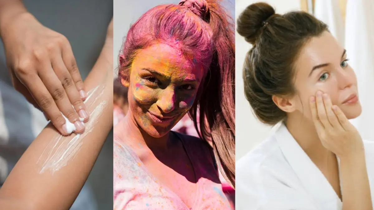 Holi Skin Care: होली खेलने से पहले अपनाए ये घरेलू टिप्स, ना चेहरे पर रंग चढ़ेगा; स्किन और बाल भी रहेंगे सुरक्षित Holi Skin Protection