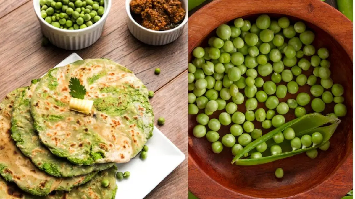 homemade matar paratha recipe peas in winter season tasty and spicy