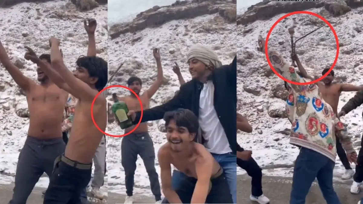 'Hookah, Loud Music and Shirtless Men' Partying in Himachal Snow Sparks Outrage| WATCH