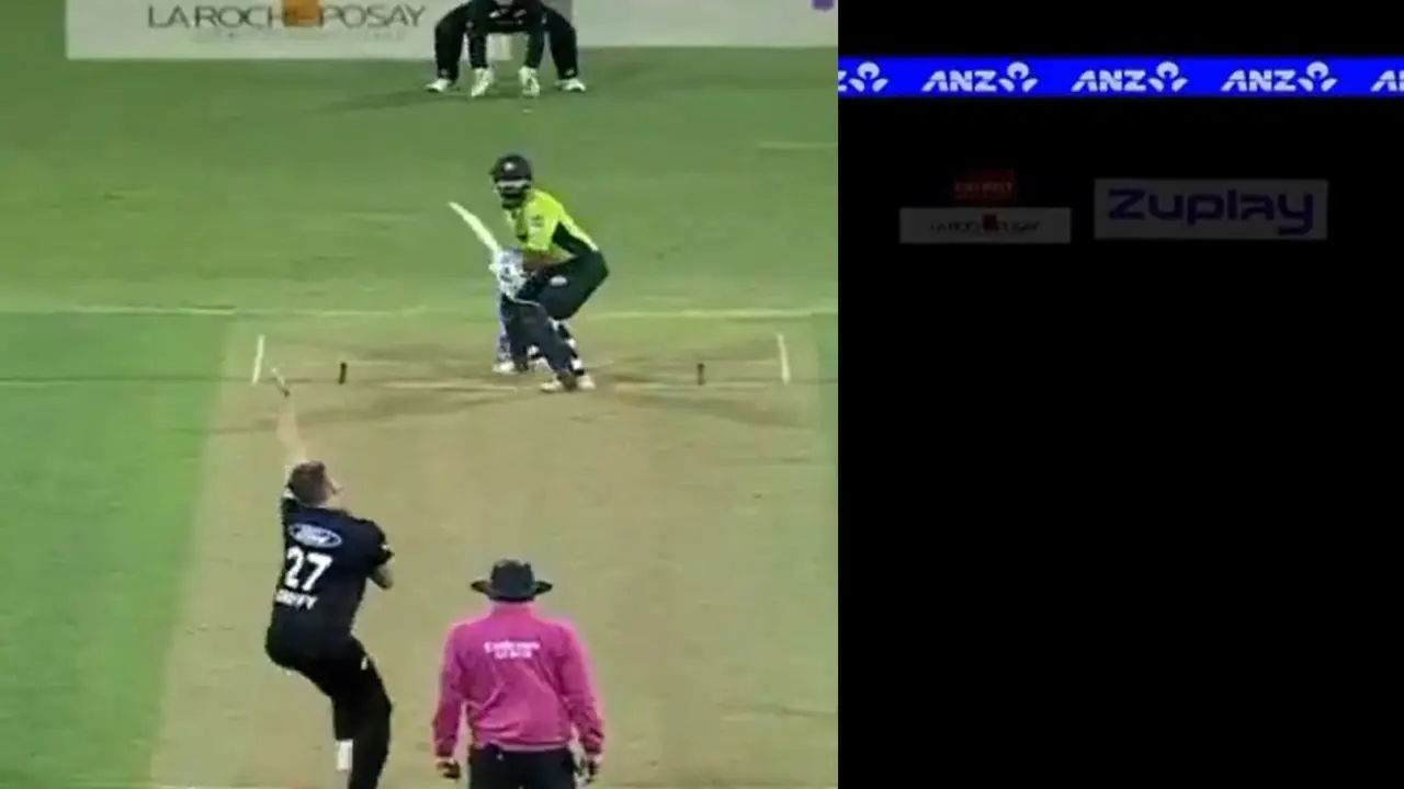 horrible floodlight failure during new Zealand vs Pakistan 3rd odi Tayyab Tahir batting video nz vs pak